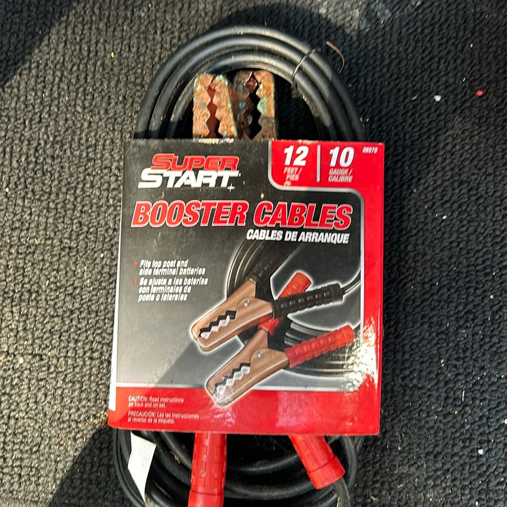 Set of jumper cables, never used.